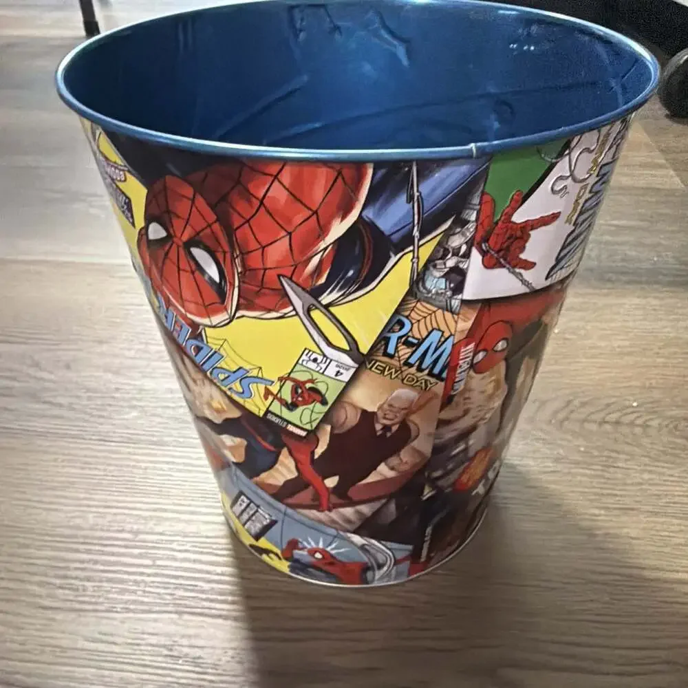 Spiderman brand new day 130 oz tin bucket Cinemark merchandise